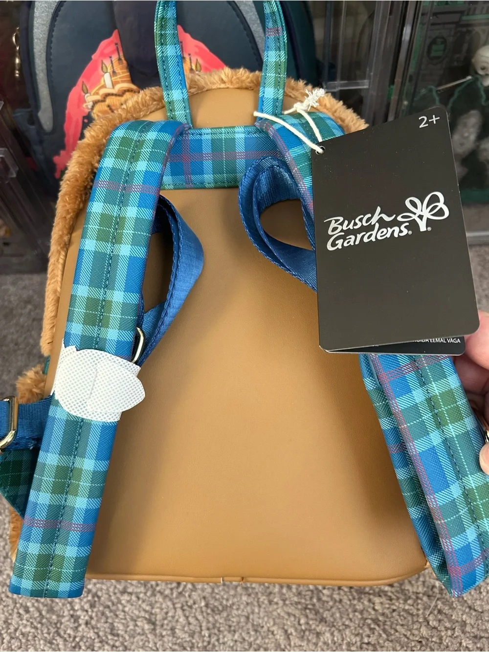 Loungefly x Busch Gardens Brown Plush Highland Cow Backpack